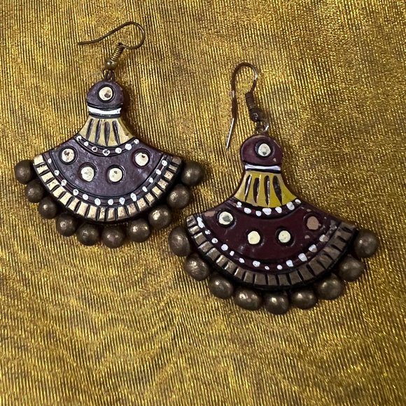 [NWOT] Earthly Terracotta Set with Choker and Drop Earrings. - Picture 4 of 6